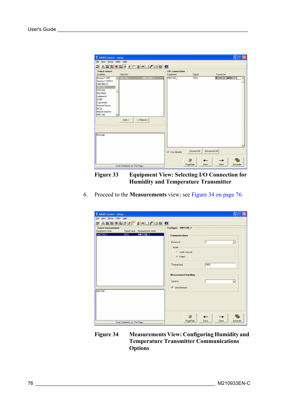 Figure 33, Figure 34 | Vaisala Hydromet Data Collection Platform User Manual | Page 78 / 384
