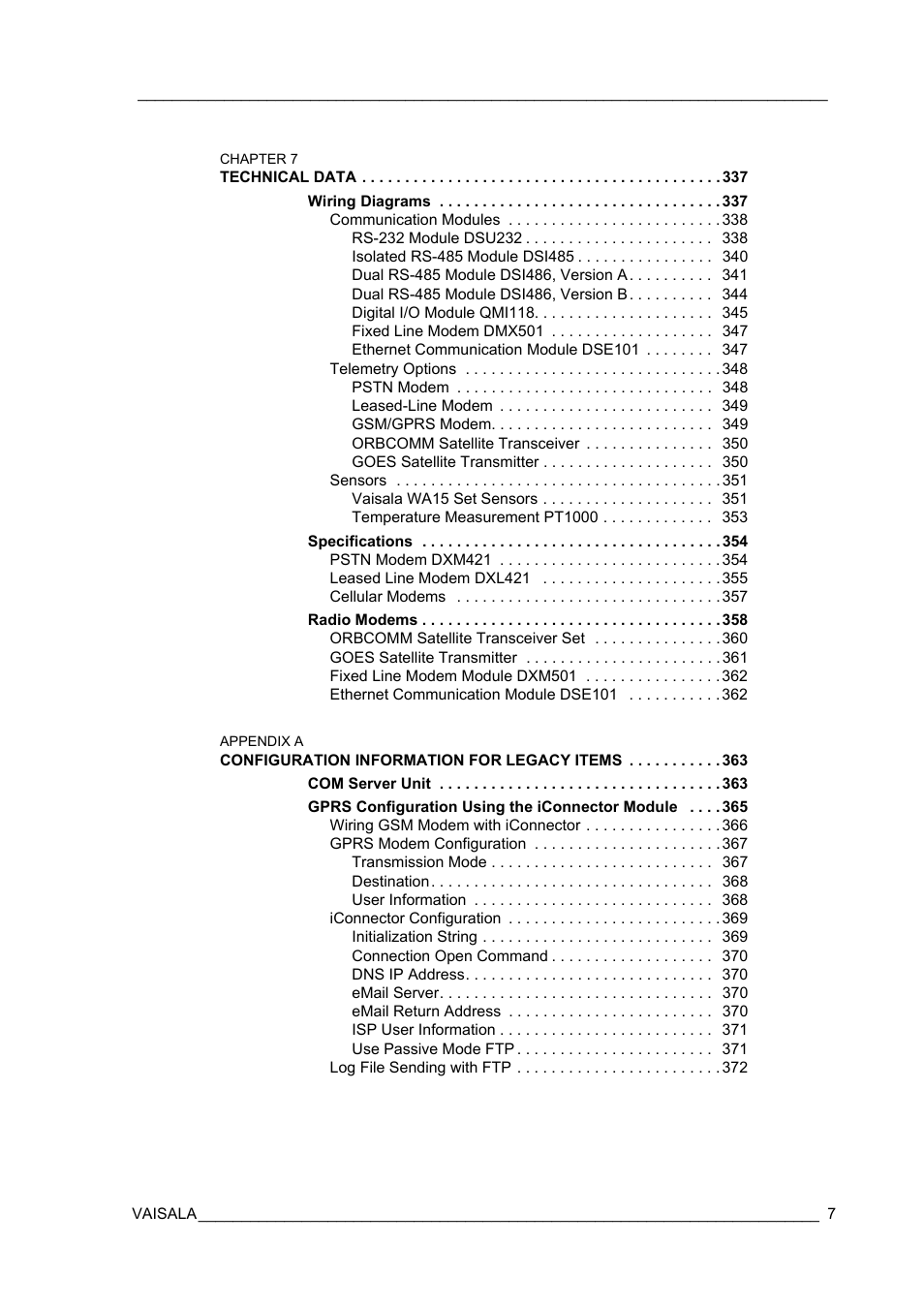 Vaisala Hydromet Data Collection Platform User Manual | Page 9 / 384