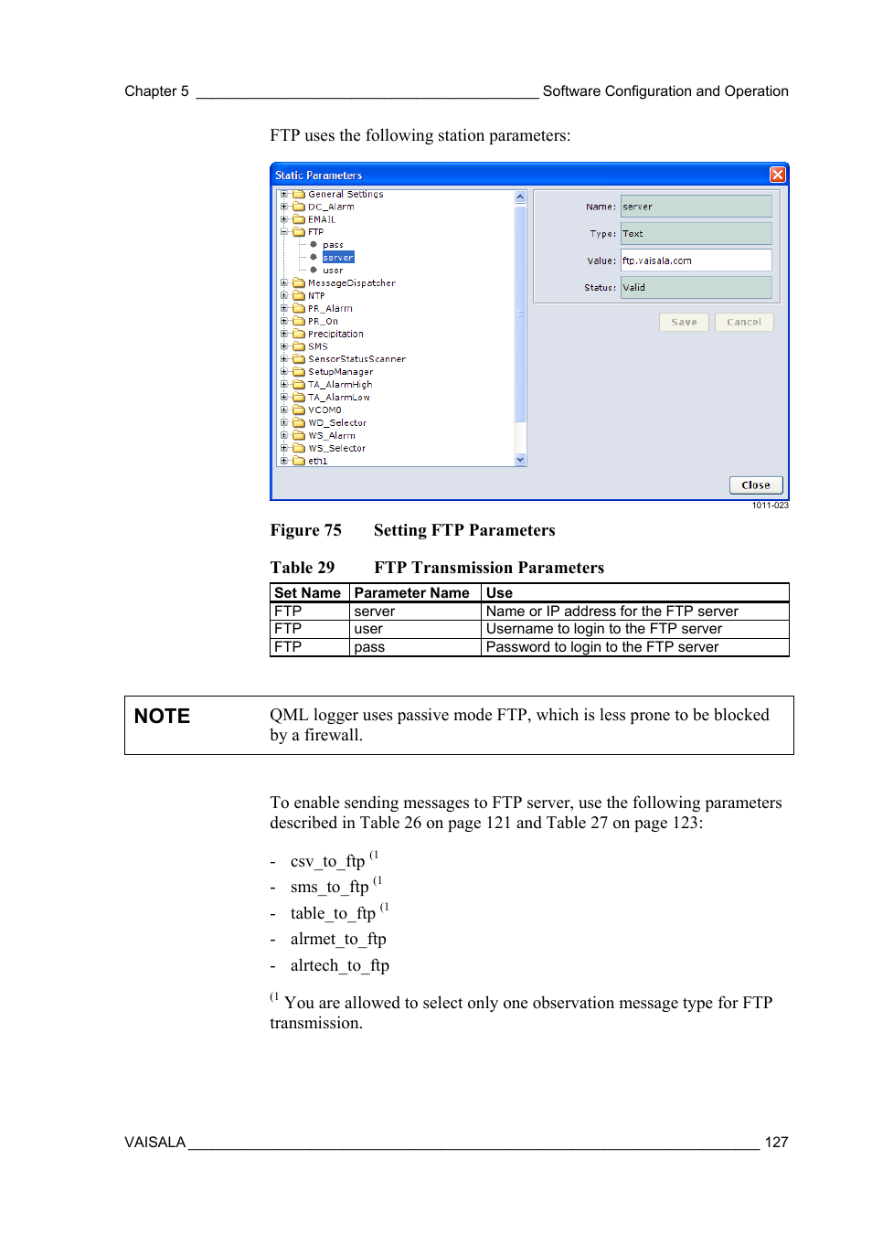 Vaisala AWS330 User Manual | Page 129 / 296