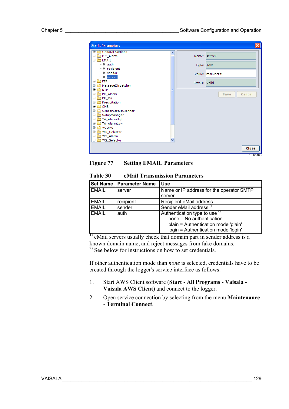 Vaisala AWS330 User Manual | Page 131 / 296