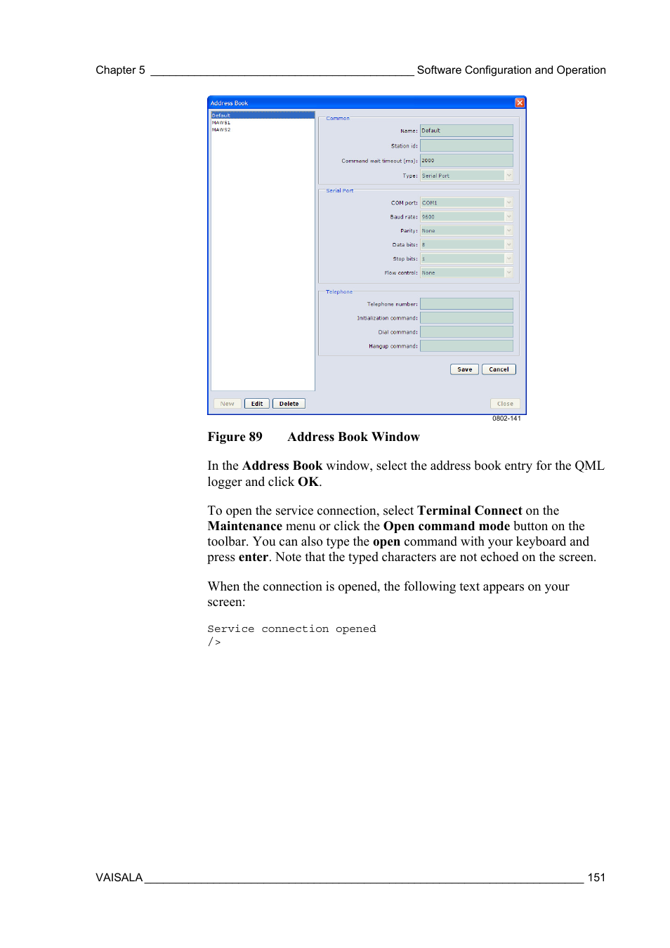 Vaisala AWS330 User Manual | Page 153 / 296
