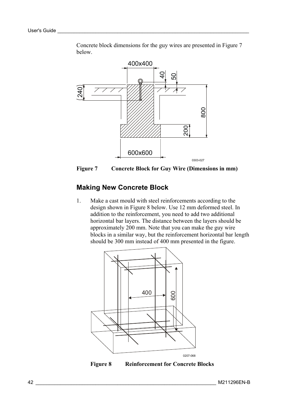 Making new concrete block | Vaisala AWS330 User Manual | Page 44 / 296