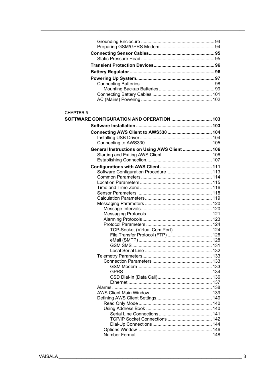 Vaisala AWS330 User Manual | Page 5 / 296