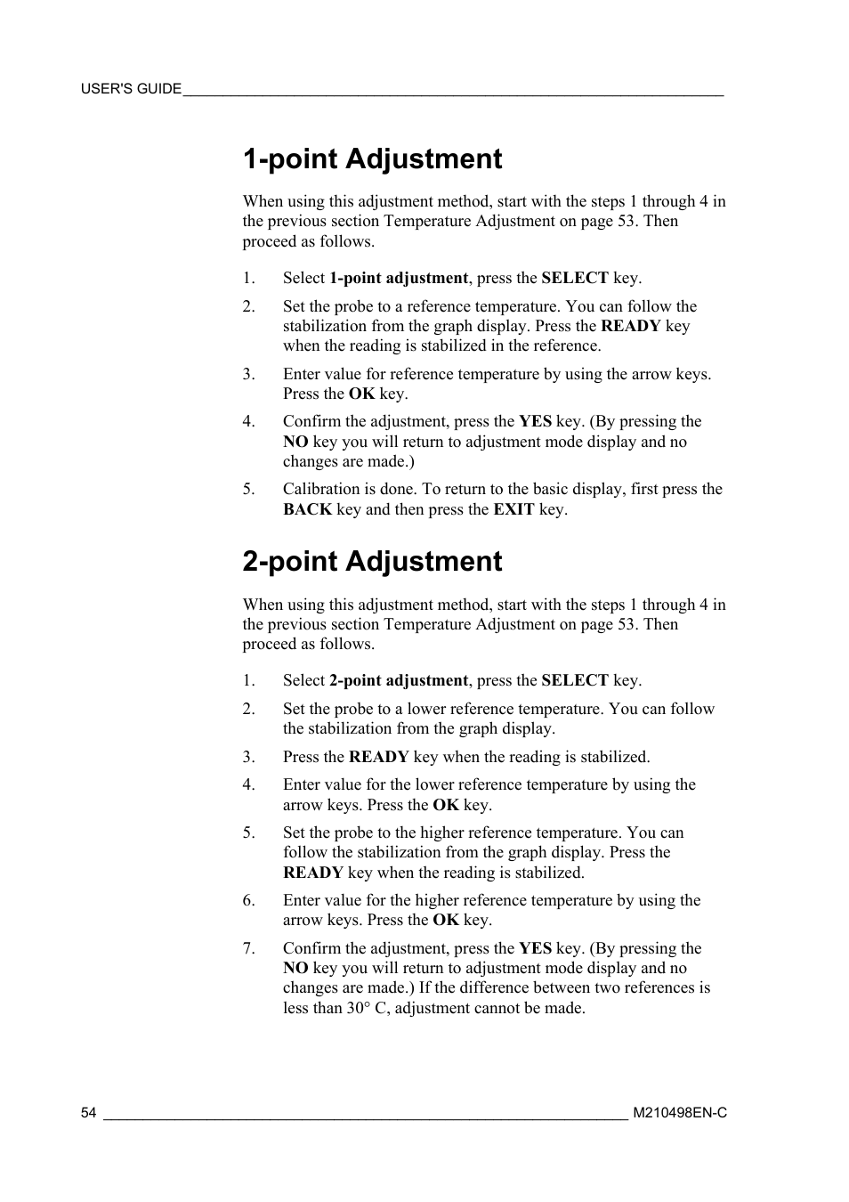 Point adjustment | Vaisala MM70 User Manual | Page 56 / 71