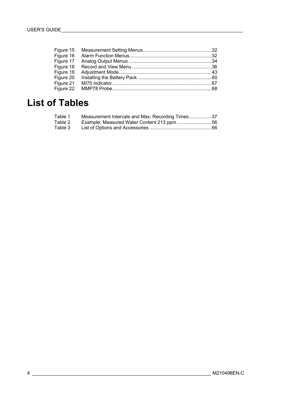 List of tables | Vaisala MM70 User Manual | Page 6 / 71