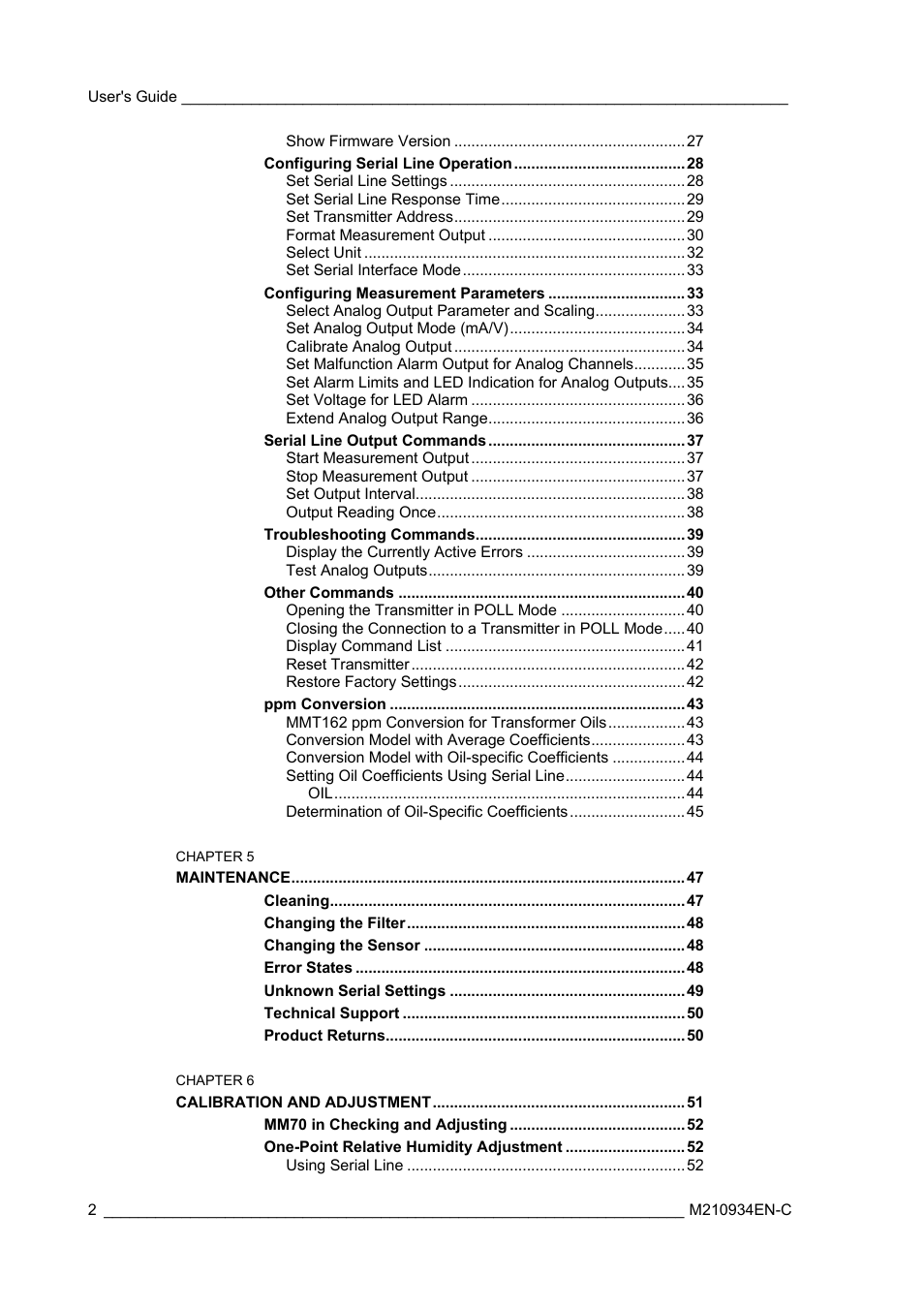 Vaisala MMT162 User Manual | Page 4 / 66