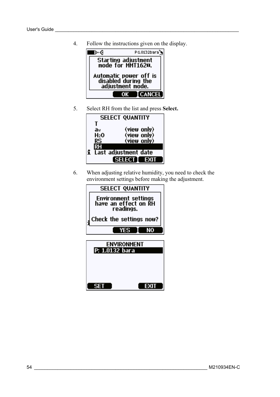 Vaisala MMT162 User Manual | Page 56 / 66