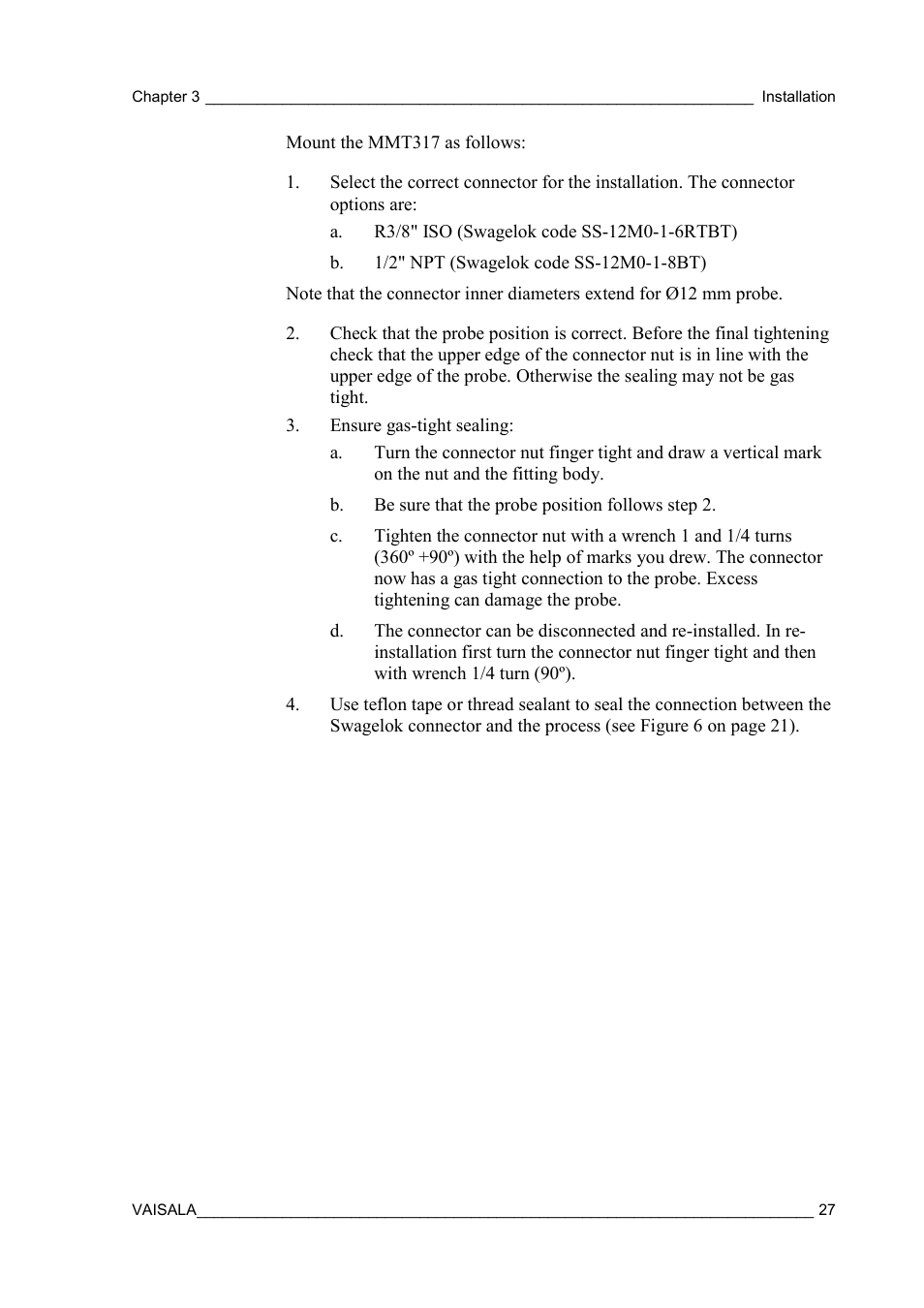 Vaisala MMT310 User Manual | Page 27 / 81