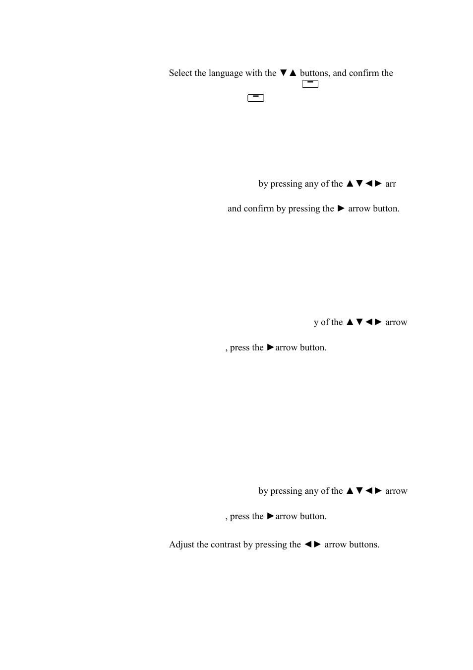 Rounding setting, Display backlight setting, Display contrast setting | Using display/keypad | Vaisala MMT330 User Manual | Page 71 / 171