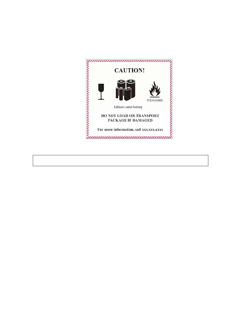 Figure 21, Lithium battery handling label | Vaisala RS92-D User Manual | Page 35 / 46