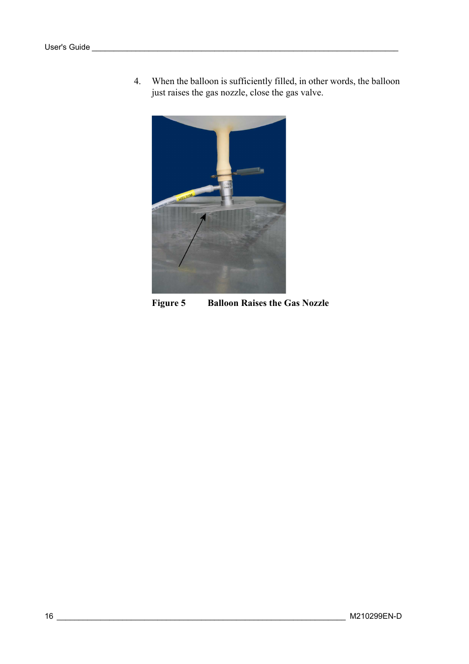 Figure 5, Balloon raises the gas nozzle | Vaisala RS92-KL User Manual | Page 18 / 45