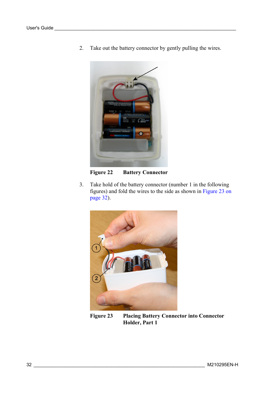 Figure 22, Battery connector, Figure 23 | Vaisala RS92-SGP User Manual | Page 34 / 58