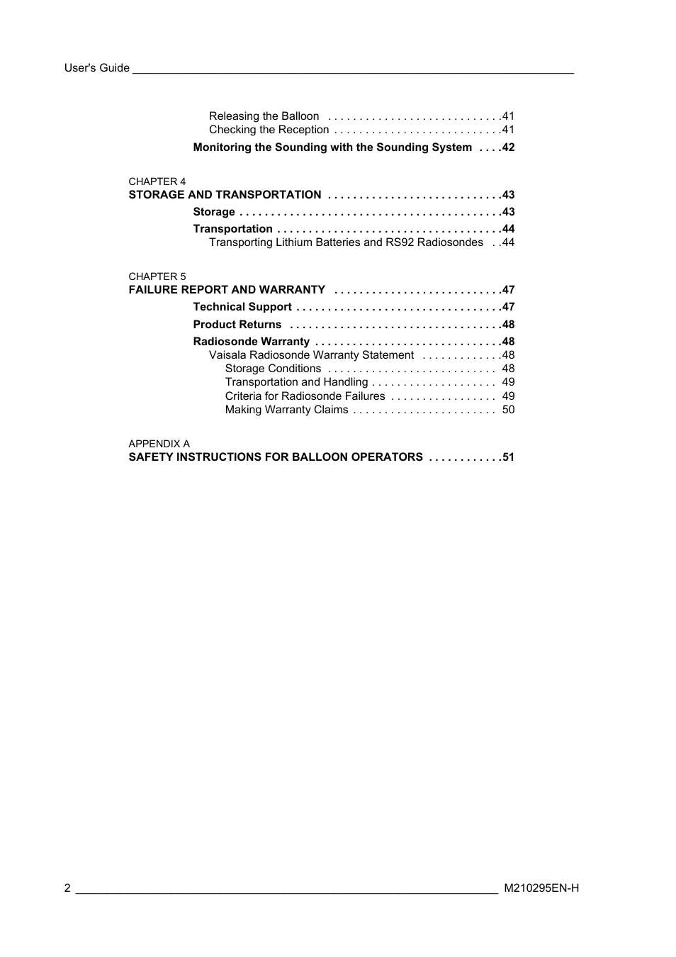 Vaisala RS92-SGP User Manual | Page 4 / 58