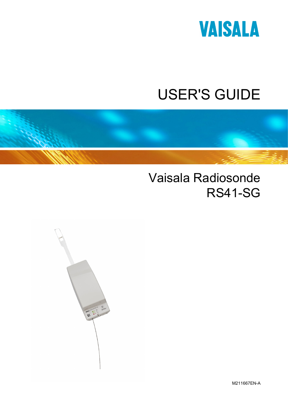 Vaisala RS41 User Manual | 44 pages