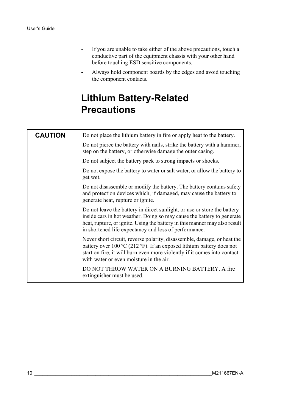 Lithium battery-related precautions | Vaisala RS41 User Manual | Page 12 / 44