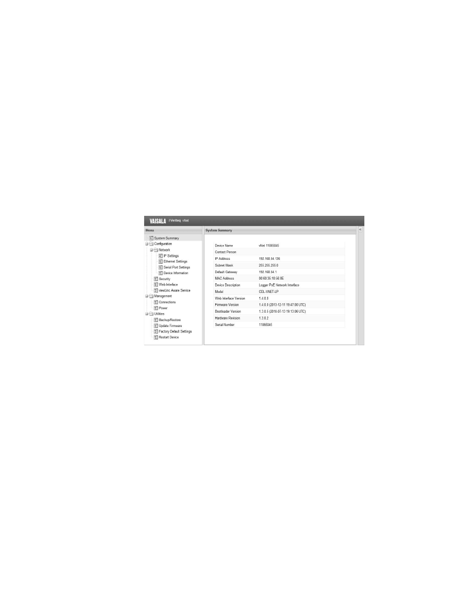 Vaisala vNet PoE Network Interface User Manual | Page 16 / 38