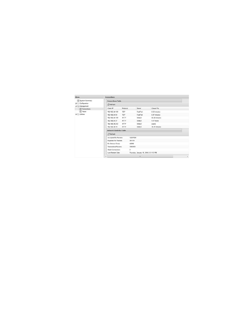 Connections, Connections table | Vaisala vNet PoE Network Interface User Manual | Page 26 / 38