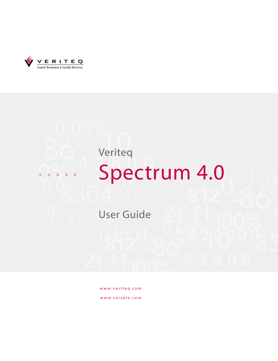 Vaisala Spectrum 4.0 User Manual | 82 pages
