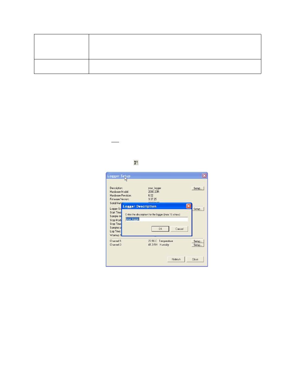 Configuring the data logger description | Vaisala Spectrum 4.0 User Manual | Page 27 / 82