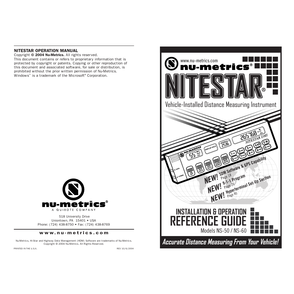 Vaisala TCI101 NiteStar User Manual | 26 pages