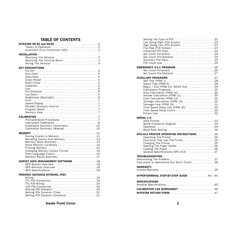 Vaisala TCI101 NiteStar User Manual | Page 2 / 26