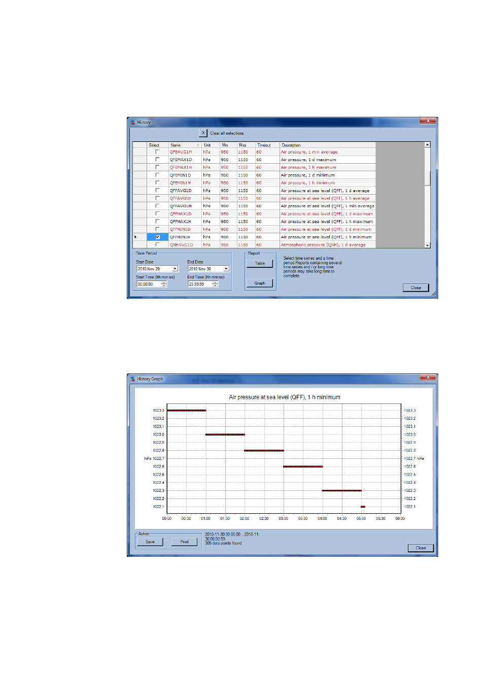 History reports | Vaisala Observation Display User Manual | Page 27 / 50