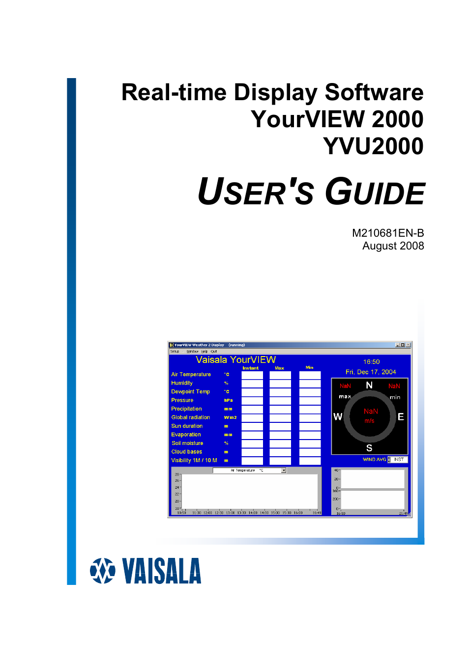 Vaisala Real-time Display Software YOURVIEW User Manual | 41 pages