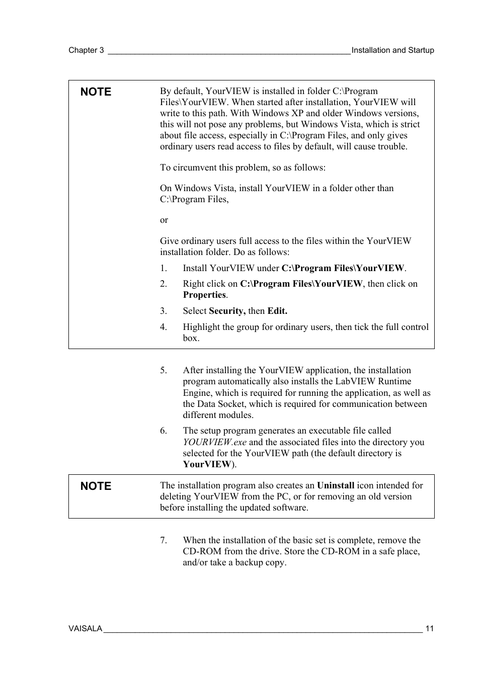 Vaisala Real-time Display Software YOURVIEW User Manual | Page 13 / 41