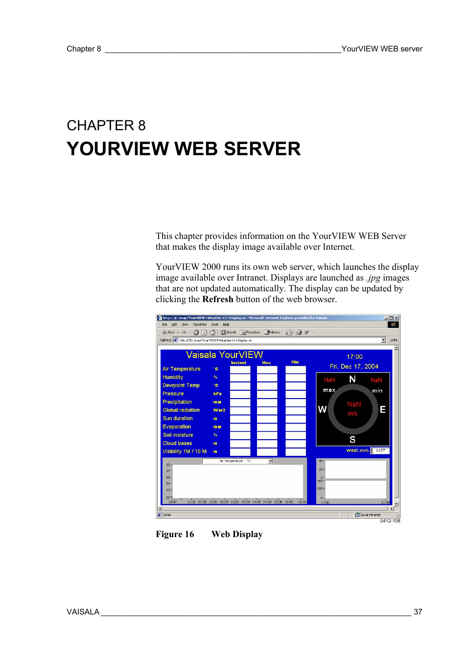Yourview web server, Chapter 8 | Vaisala Real-time Display Software YOURVIEW User Manual | Page 39 / 41