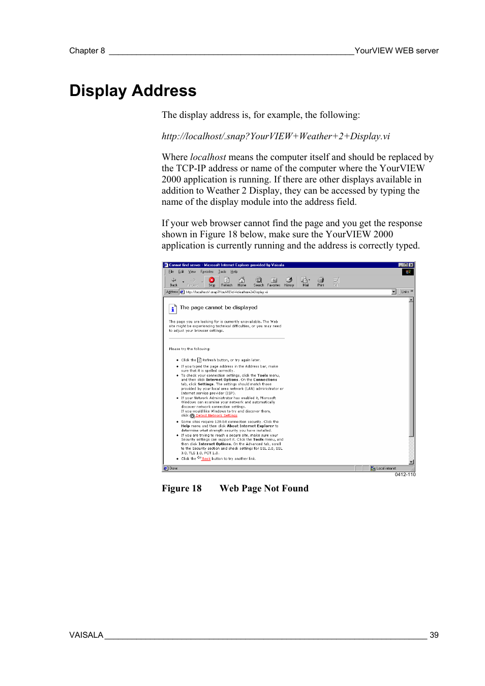 Display address, Untitled | Vaisala Real-time Display Software YOURVIEW User Manual | Page 41 / 41