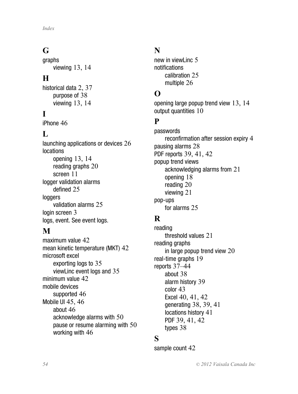 Vaisala viewLinc 4.1 User Manual | Page 58 / 60