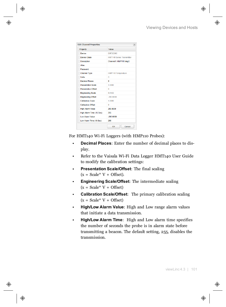 Vaisala viewLinc 4.3 User Manual | Page 109 / 206