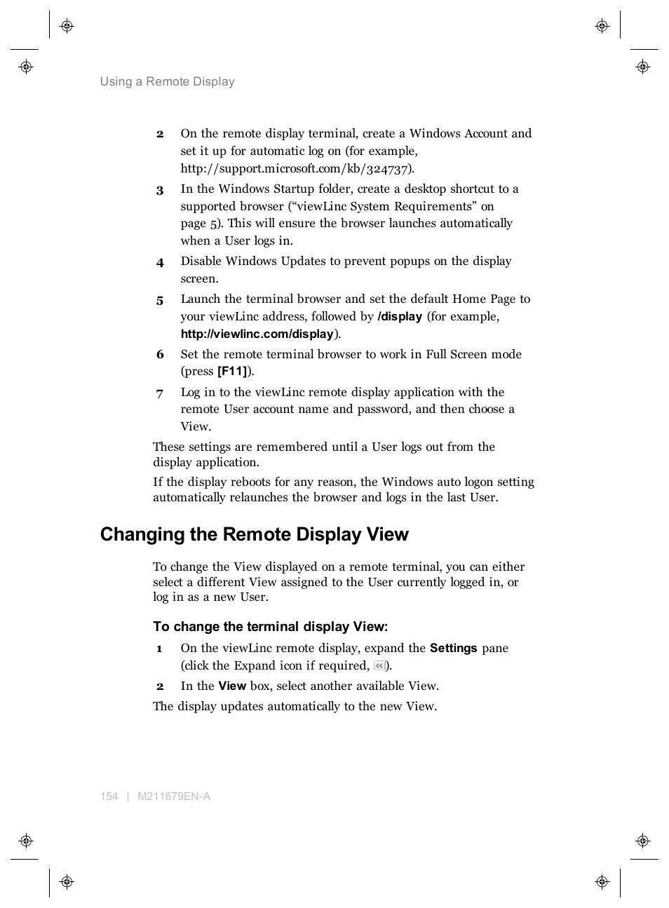 Changing the remote display view | Vaisala viewLinc 4.3 User Manual | Page 162 / 206