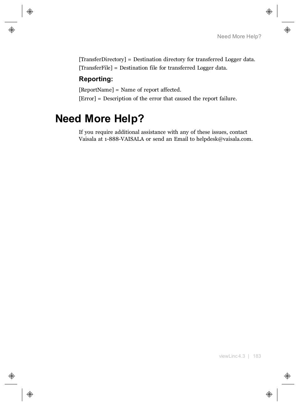 Need more help, Managing data | Vaisala viewLinc 4.3 User Manual | Page 191 / 206