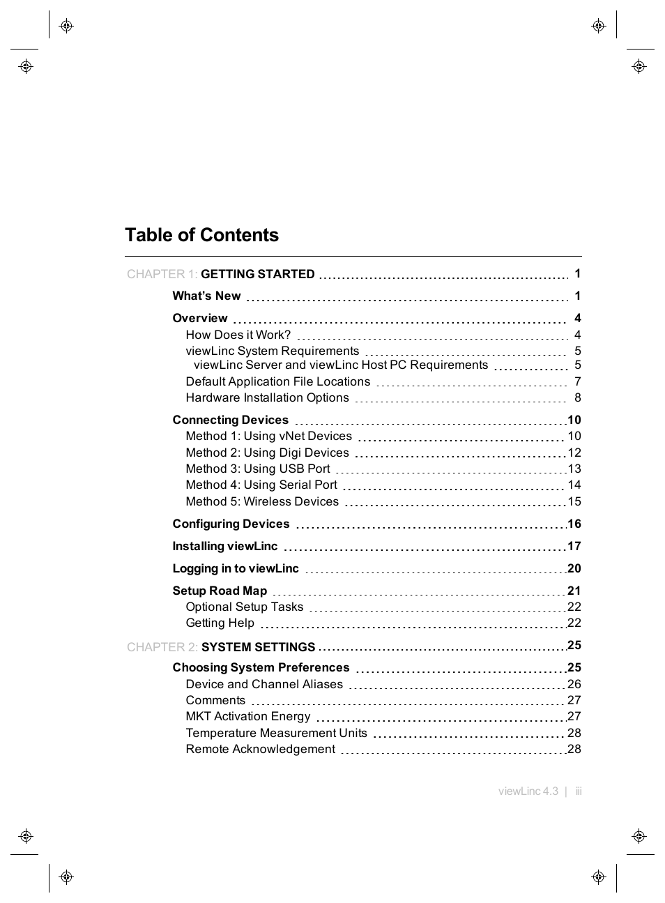 Vaisala viewLinc 4.3 User Manual | Page 3 / 206