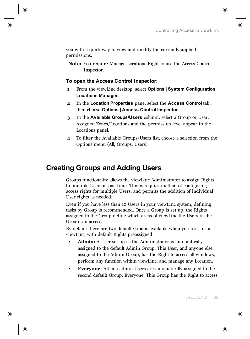 Creating groups and adding users | Vaisala viewLinc 4.3 User Manual | Page 47 / 206