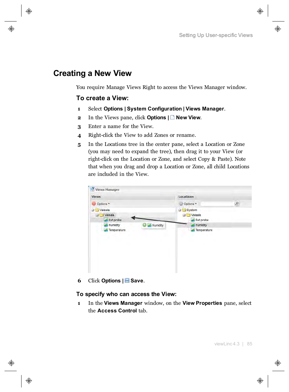 Creating a new view | Vaisala viewLinc 4.3 User Manual | Page 93 / 206