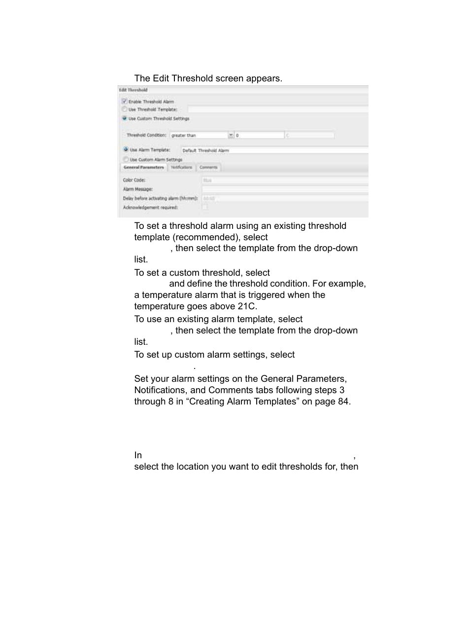 Editing threshold alarms | Vaisala viewLinc-4.1-M211518 User Manual | Page 102 / 175