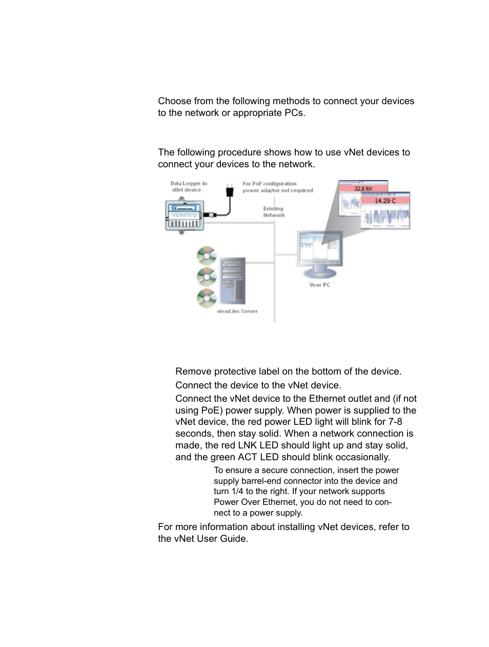 Connecting devices, Method 1: using vnet devices | Vaisala viewLinc-4.1-M211518 User Manual | Page 21 / 175