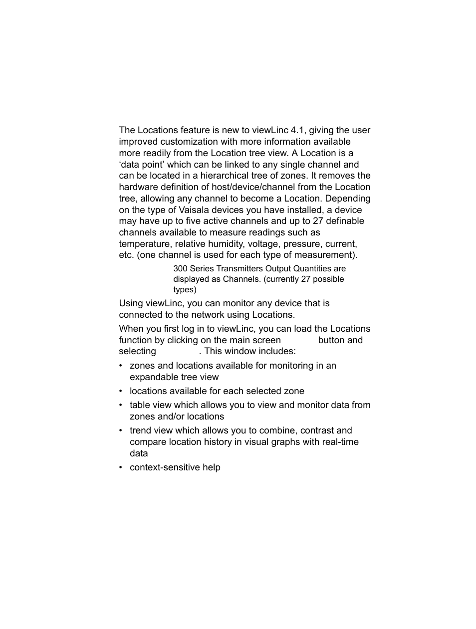 About locations 66, What is a location? 66, About locations | What is a location | Vaisala viewLinc-4.1-M211518 User Manual | Page 77 / 175