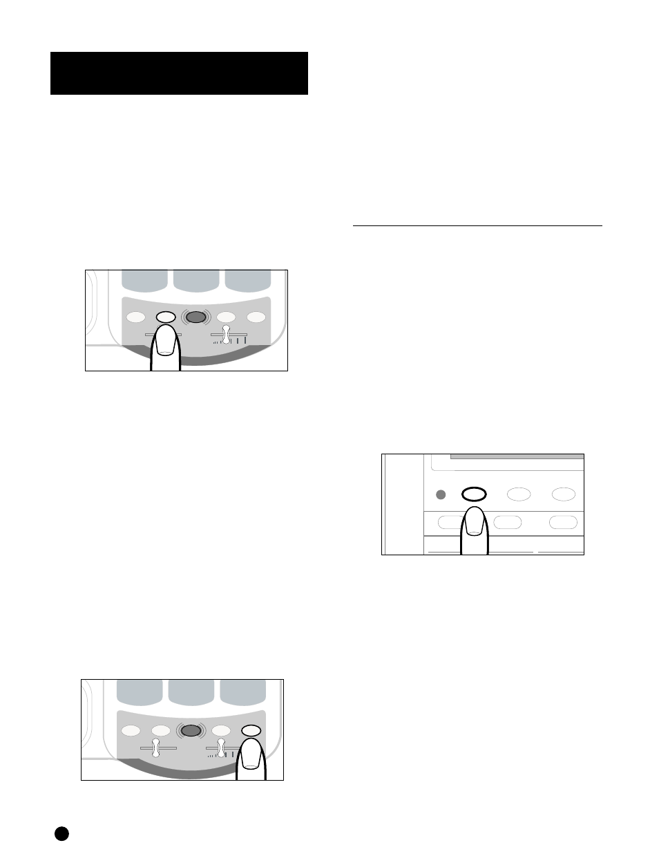 Special features (continued), Figure 32 - prog button, Figure 33 - redial button | Figure 34 - relay button | Ameriphone DIALOGUE VCO User Manual | Page 16 / 26
