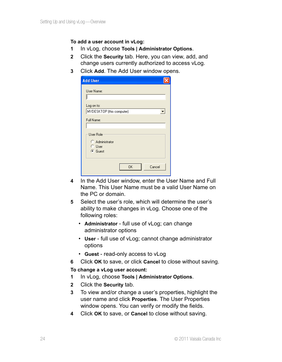 Vaisala vLog 4.5 User Manual | Page 30 / 128