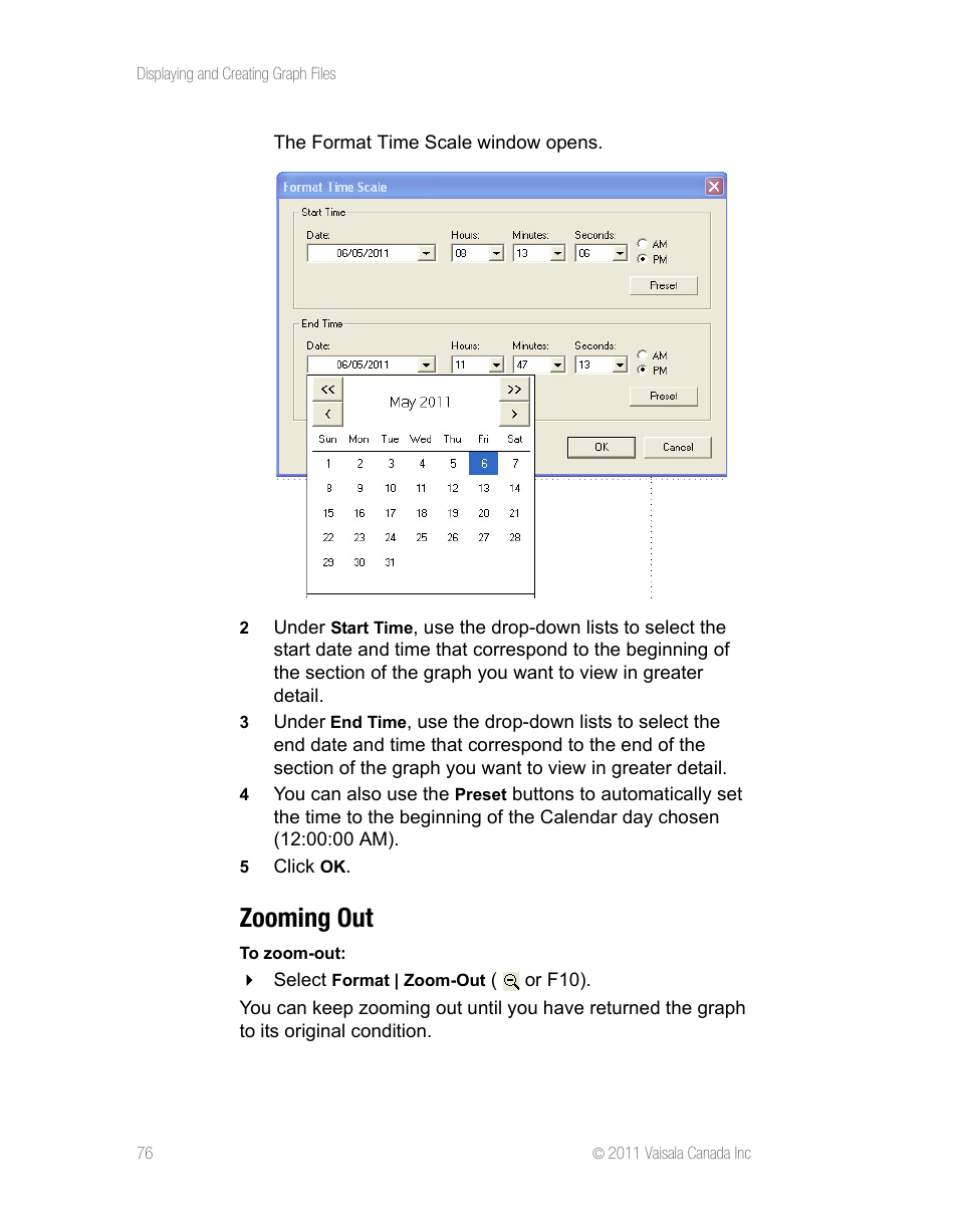 Zooming out | Vaisala vLog 4.5 User Manual | Page 82 / 128