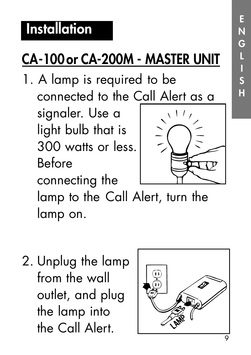 Ameriphone CALL ALERT CA-100 User Manual | Page 12 / 30