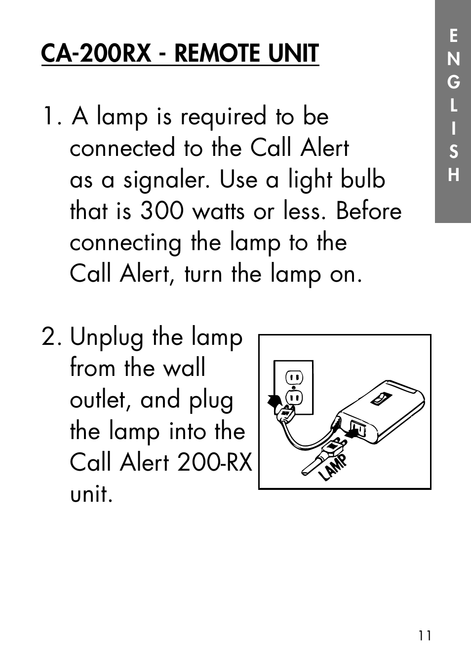 Ameriphone CALL ALERT CA-100 User Manual | Page 14 / 30