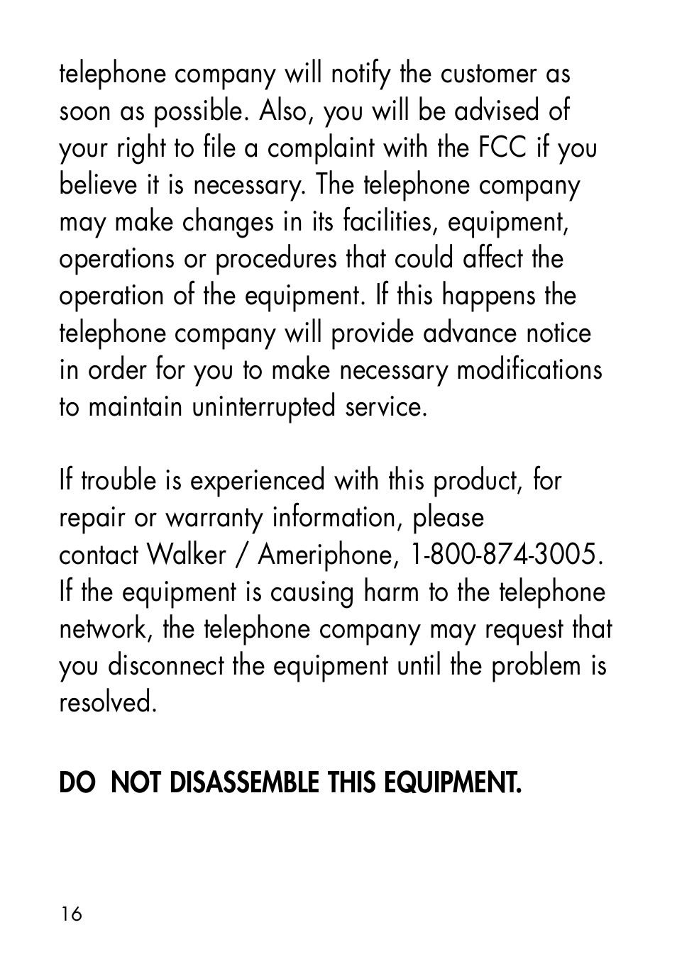 Ameriphone CALL ALERT CA-100 User Manual | Page 19 / 30