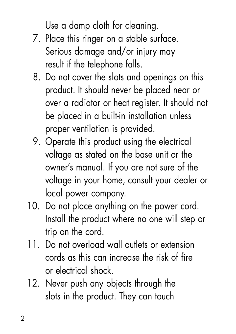 Ameriphone CALL ALERT CA-100 User Manual | Page 5 / 30