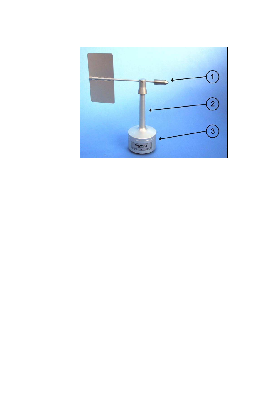Figure 1, Wav151 wind vane | Vaisala WAV151 User Manual | Page 10 / 30