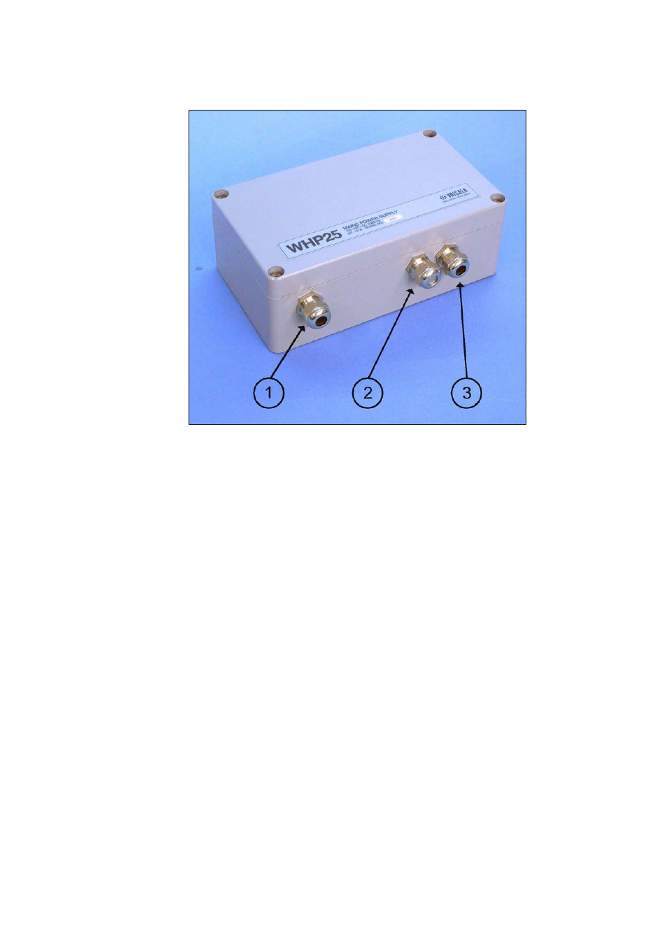 Figure 1, Whp25 mains power supply | Vaisala WHP25 User Manual | Page 10 / 27