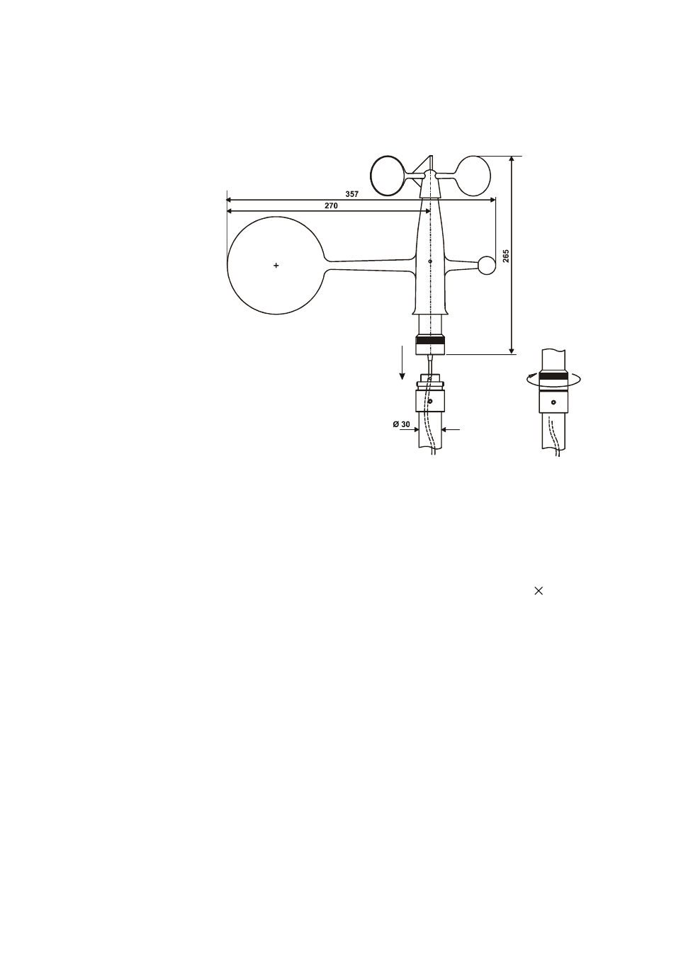 Dimensions, Mtbf, Mttr | Sensor | Vaisala WM30 User Manual | Page 31 / 32